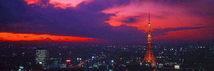 Tokyo Tower and Mt. Fuji